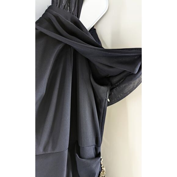 ALEX Evenings Navy Blue Dress Formal Gown Long Maxi Plus NEW - Picture 9 of 14